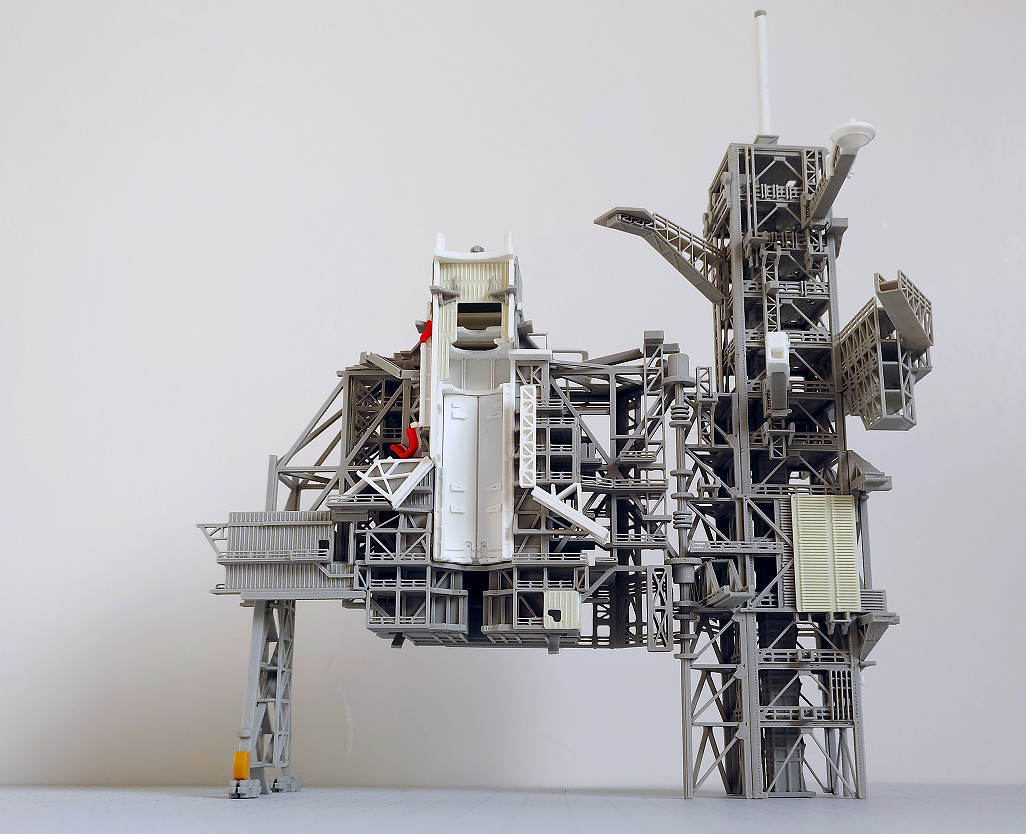 1/400 Space Shuttle on Launch PAD 3D Printing Model Builded RSS+