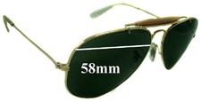 SFx Replacement Sunglass Lenses fits Ray-Ban RB3407 Aviator - 58mm Wide