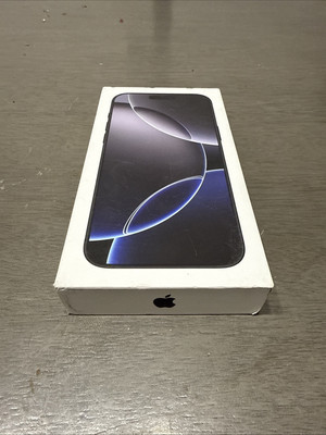 Box For Apple iPhone 16 Pro Max Black Titanium 256GB Empty Box Only