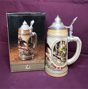 Budweiser Lidded Stein Collectible with Original Box