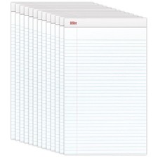 office depot writing pads 50 sheets 8.5in x 14in wide ruled 12ct