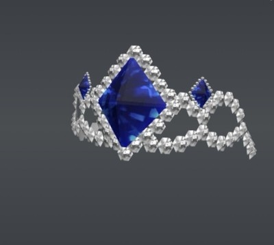 Robl0x | Blue Diamond Tiara Hat Sapphire Jewelry Celebrity Series
