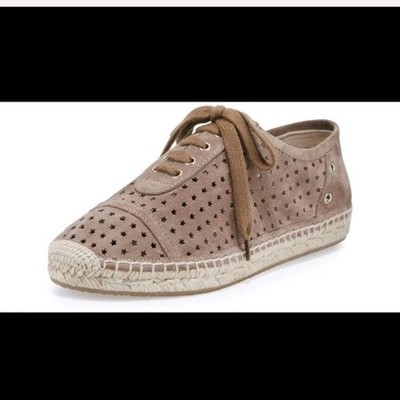 NWOT JIMMY CHOO DARA STAR PERFORATED ESPADRILLE SNEAKERS