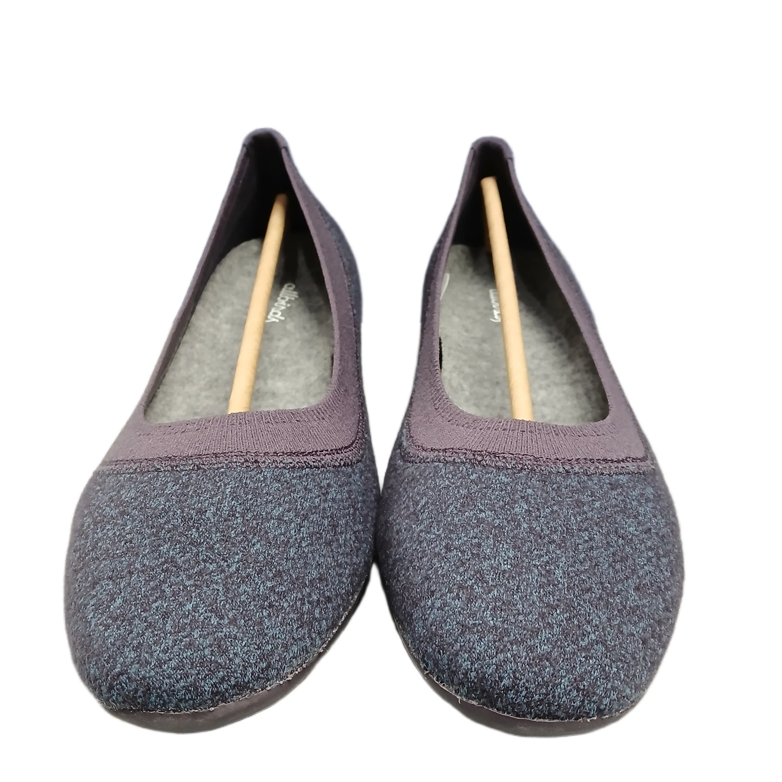 Allbirds Wool Breezers Ballet Flats Womens Size 10 Blue Purple Comfort Slip On