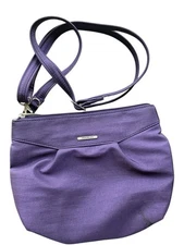 Travelon  Uptown Anti Theft RFID Lockable Crossbody Bag Travel Purple