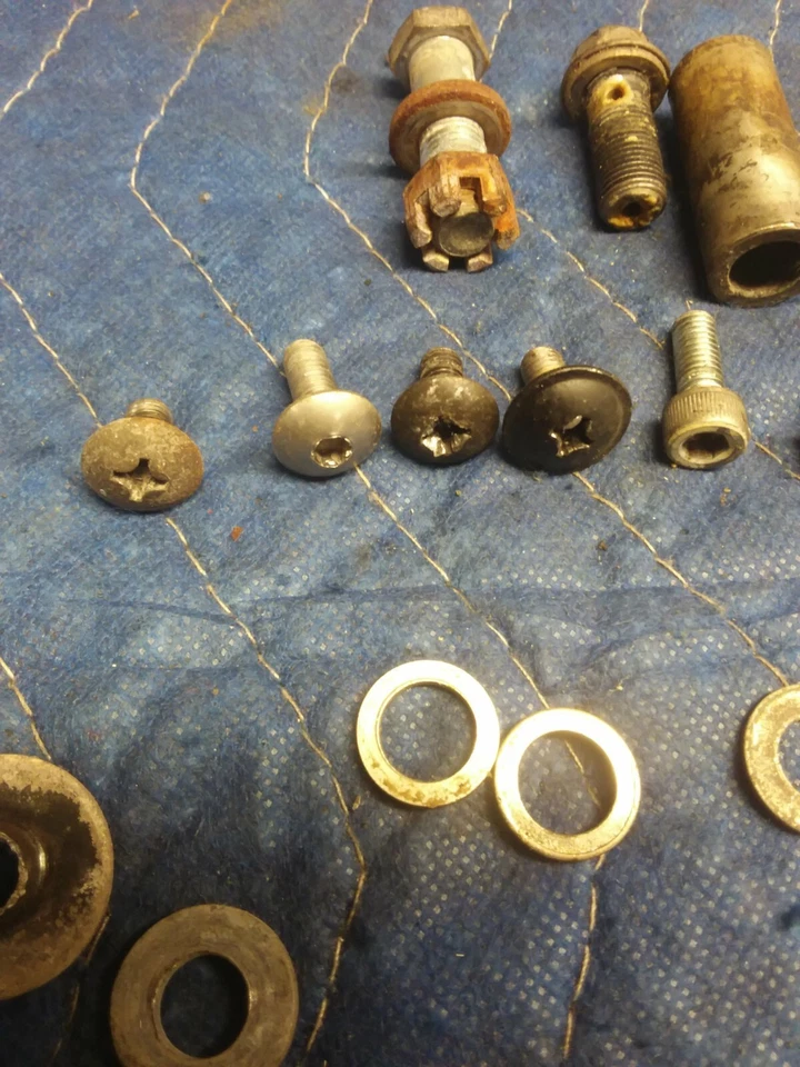 1992 92 88-97 Suzuki Katana GSX750 GSX 750 Misc. Hardware Lot Bolts Bolt Bracket - Image 3 of 4