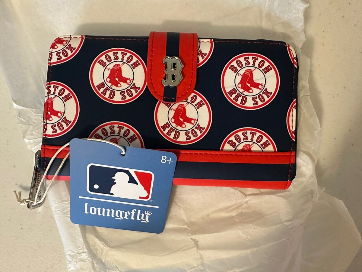 Loungefly MLB Boston Red Sox Logo Zip Around Wallet Baseball  display picture 2