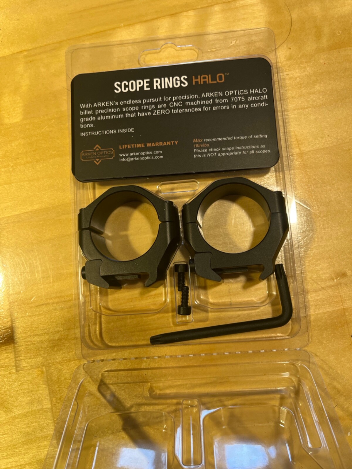 Arken Optics Halo Scope Rings 34mm 0.92 LOW eBay