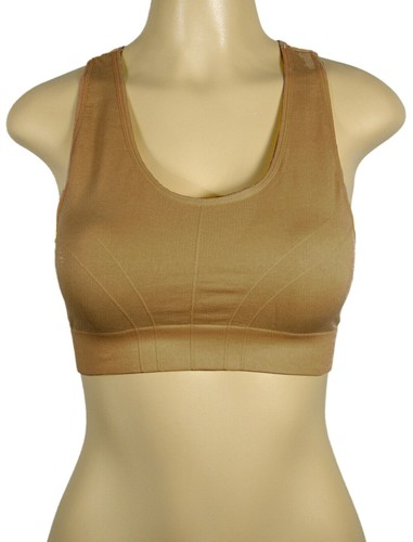 Women Sports Bra Yoga Fitness Crop Tank top Stretch Racerback Spandex Bandeau - Picture 30 of 33