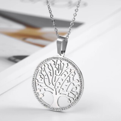 Versace Chain Charms Ciondoli: Charm Targhetta Albero Della Vita