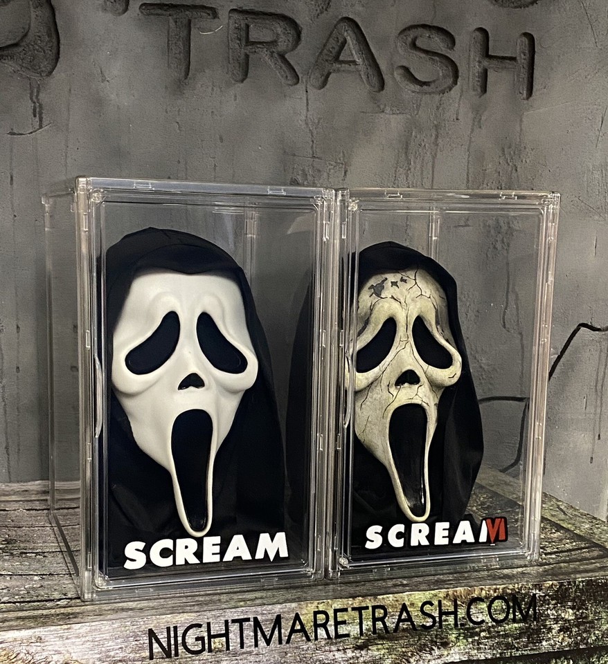 Scream Display Case Scream 6 Ghostface Mask Acrylic Display Case W Stand Horror Movie ...