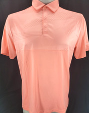 NEW Columbia Golf Omni-Wick Pink Button Collared Short Sleeve Polo Shirt Men's L