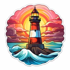 Huge XXXL Car Decal Sticker Lighthouse Decal