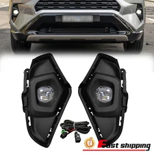 Factory Style LED Fog Lights w/ Wiring & Switch For 2019-2024 Toyota Rav4 LE XLE