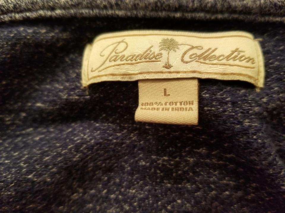 Abrigo Chaqueta Para Hombre Paradise Collection Talla L Grande Azul Blanco Pista Foto 2 de 4