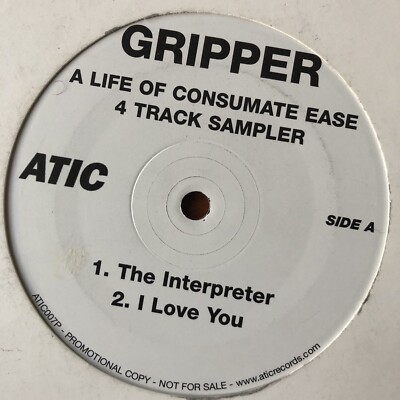 Gripper - A Life Of Consumate Ease (DJ Sampler) 12'' Vinyl Record Promo 2008