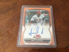 2023 bowman Ariel Almonte orange mojo refractor auto /25