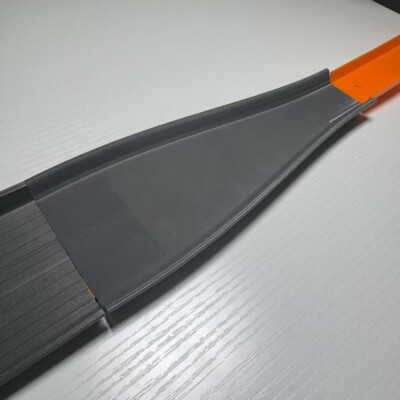 Hot Wheels Compatible Merge Track Piece -grey