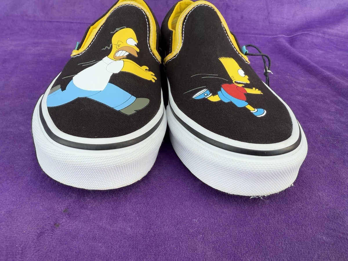 VANS x The Simpsons Sneakers Slip On Homer Bart Skate Shoes  display picture 1