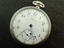 VINTAGE 16 SIZE WALTHAM OPEN FACE POCKET WATCH GRADE 625 - FOR PARTS