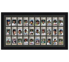 PSA Graded Card Frame Display Holds (30) Slabs Baseball UV Protection (optional)