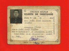✱ PORTUGAL ✱ COLEGIO MILITAR ✱ CARTE D'IDENTITÉ ÉLÈVE 1953