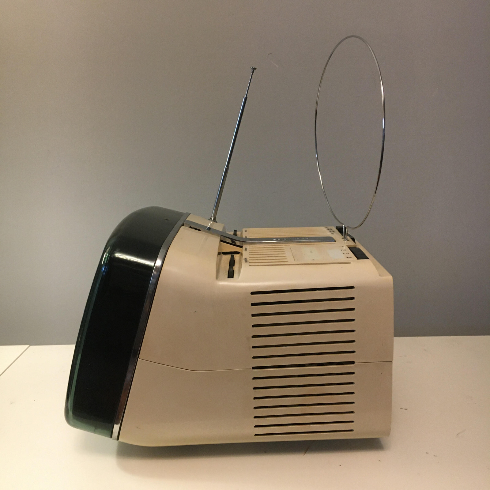 BRIONVEGA TV ALGOL 11" ZANUSO SAPPER 1964 + CAVO DI RETE