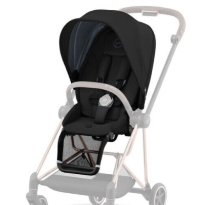   Cybex Platinum MIOS DEEP BLACK Kinderwagen Sitz Pack One Zuggurt NEU