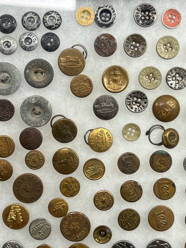 Antique (300+) Denim Workwear Jeans Jacket Button Rivets Collection - Picture 19 of 24