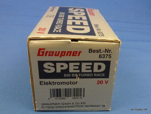 RC Boat (Graupner 6375) Speed 820 BB Turbo Race Brushed Motor 20V Made in Japan - Picture 4 of 8