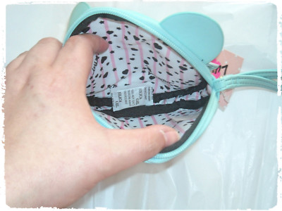 Porte-monnaie Bracelet Luv Betsey Johnson Ours Endormi - Mini Format, Bleu Glacé, Neuf
