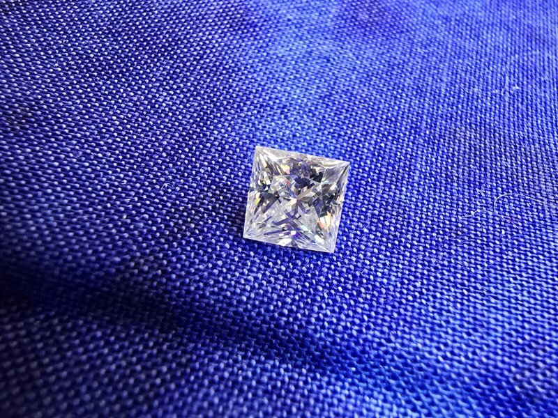 Loose Moissanite Princess Cut Real Gem Stone W/ GRA Certificate - 1.5ctw VVS1 D