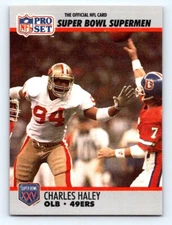1990-91 Pro Set Super Bowl XXV Silver Anniversary#95 Charles Haley FRESH PULL