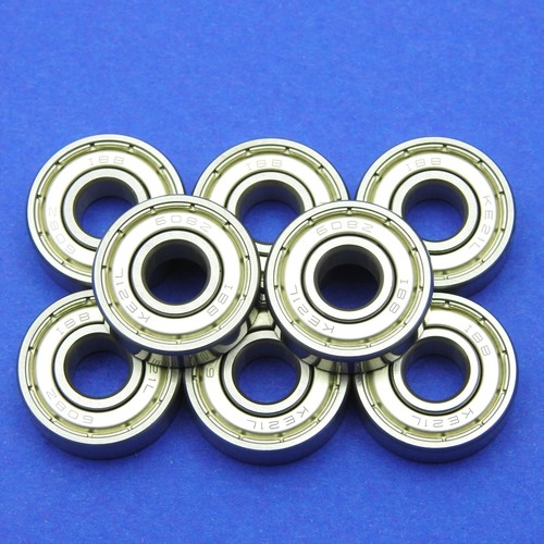 8 Stück 608 ZZ (2Z) 8x22x7 mm Kugellager, Rillenkugellager, Miniatur - Bild 2 von 4