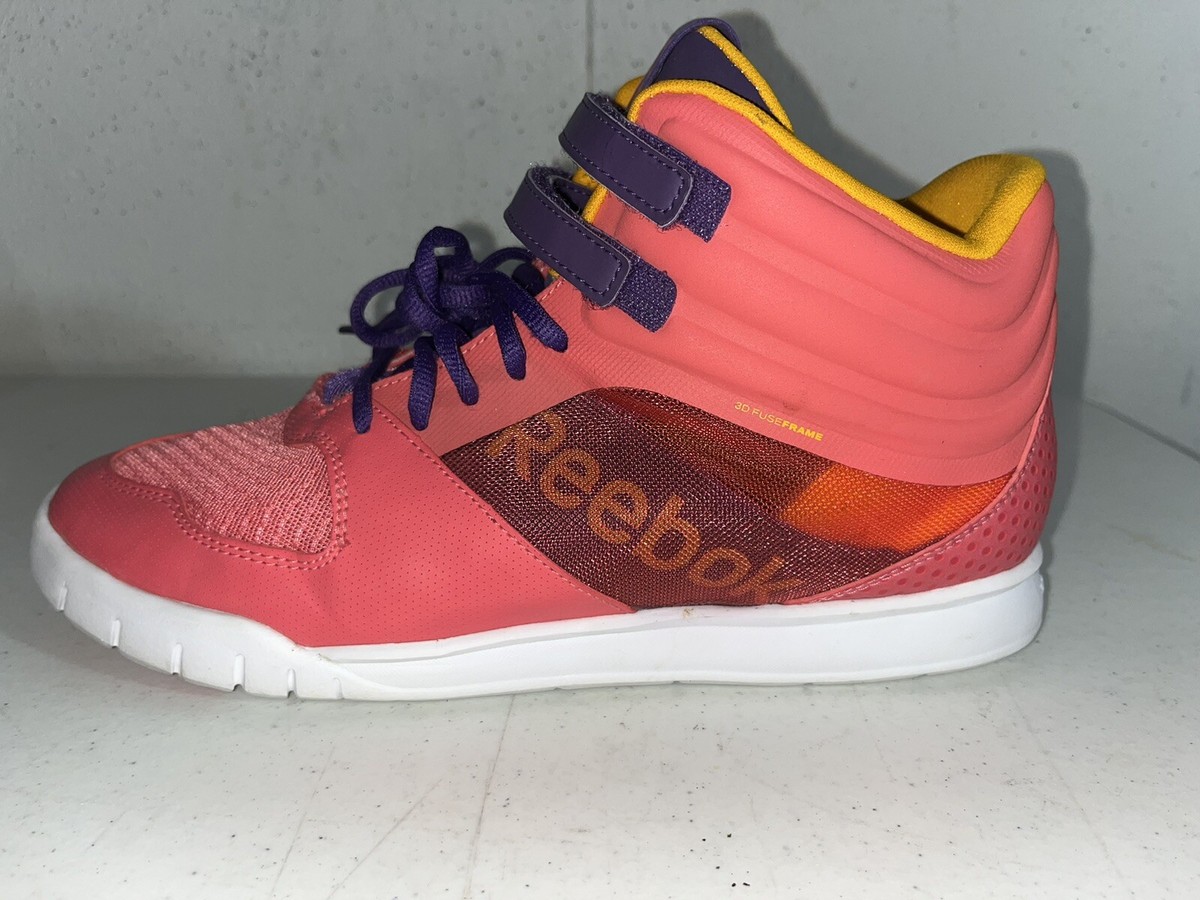 Reebok Womens Dance Urlead V44385 Pink Purple Yellow Shoes