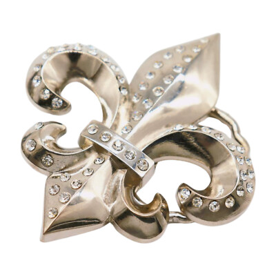 Gemma 925 Argento Sterling 14k Placcato Oro Fleur De Lis Collane Di Fiori Da Don - Foto 5