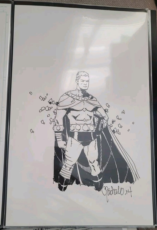 Chris Bachalo Original Art Magneto X-men 11 x 17 Sketch Comic Art