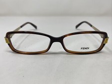Fendi Italy F1039 238 52-14-135 Brown Full Rim Plastic Eyeglasses Frame 5496
