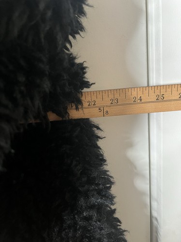 LINE The label Emile Shearling Jacket XL Coat Eyelash Fluffy Shaggy Wooly Mink - Picture 11 of 20