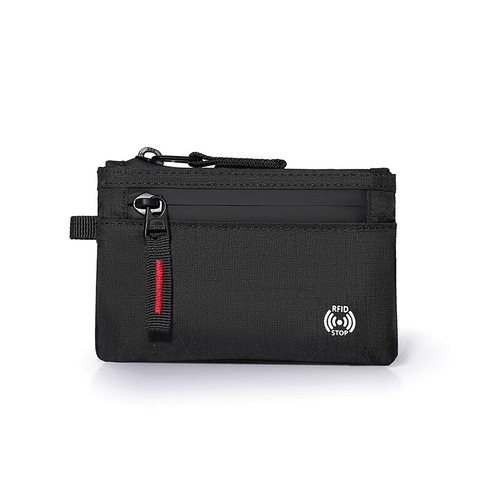 RFID Protected Travel Wallet Purse with Zipped Coin ID Card Holder Pocket - Picture 14 of 15