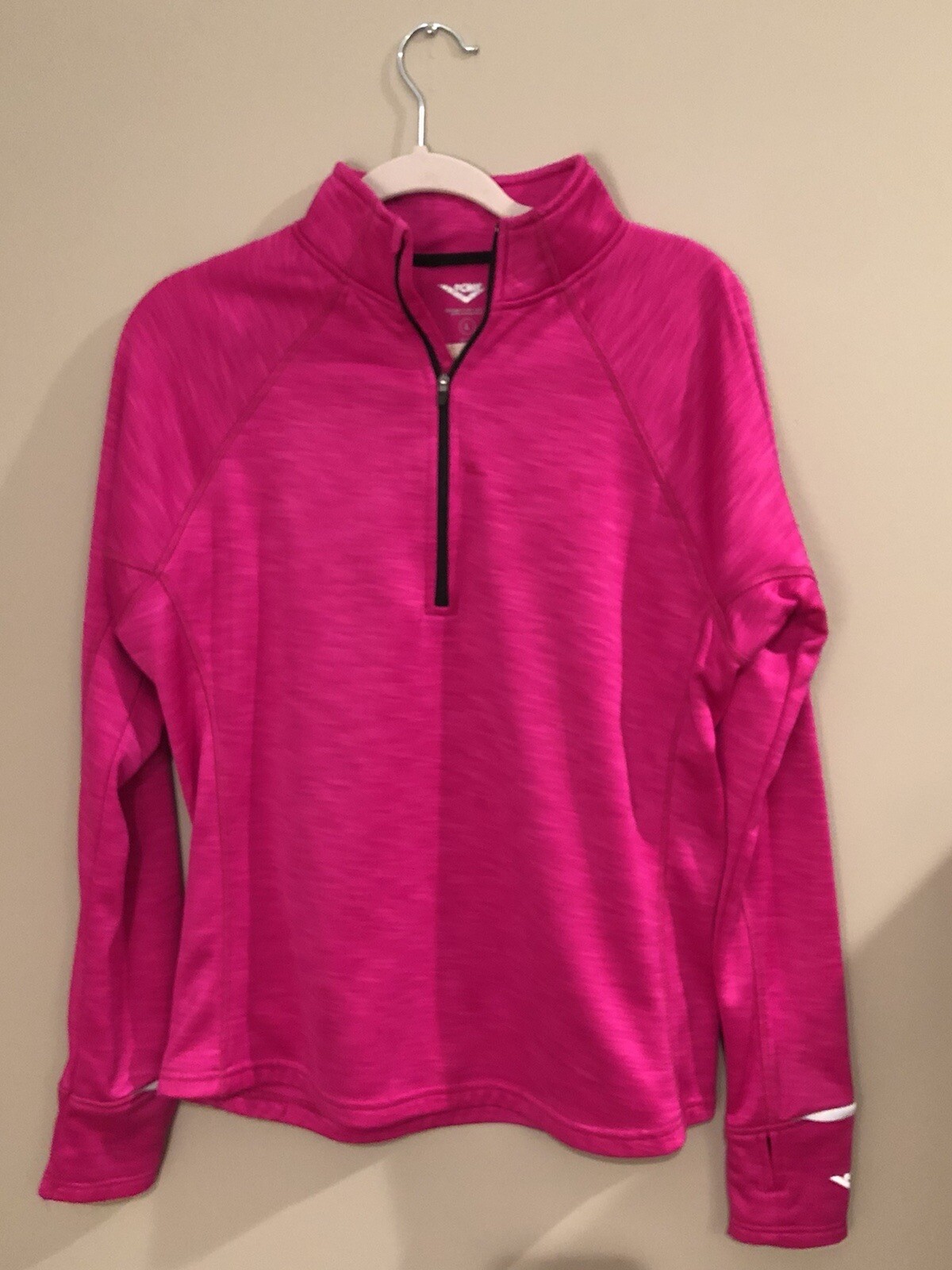 Felpa Donna Fushia Rosa Pony Giacca Large L Pile