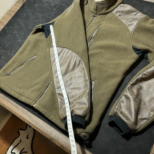 Kuhl Jacket Sherpa Leather Suede elbow fleece Alpenwurxs Hiking Gorpcore Sweater - Picture 10 of 12