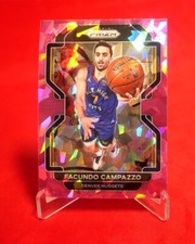 Facundo Campazzo Pink Cracked Ice Prizm 2021 Basketball Card #54