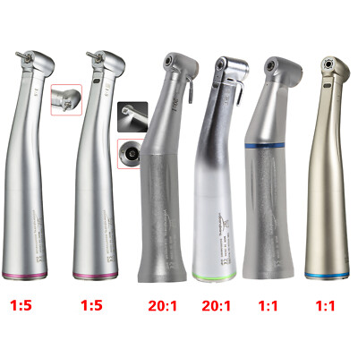 NSK Style 1:5/1:1/20:1 Implant Dental Motor LED Fiber Contra Angle Handpiece De