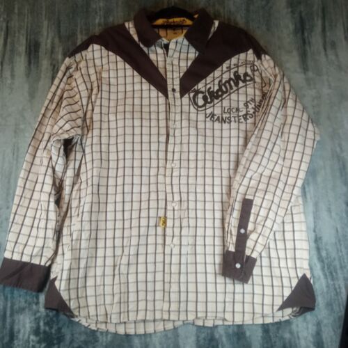 Vintage 90s Akademiks Button Up Y2K Long Sleeve Shirt Size 2XL Men’s
