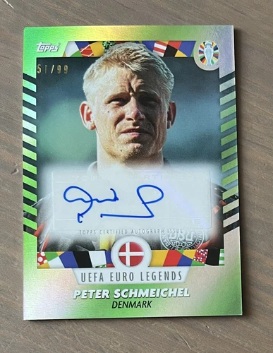 TOPPS “I Am Jose Mourinho” EURO 2024 Card Peter Schmeichel Autograph Auto /99
