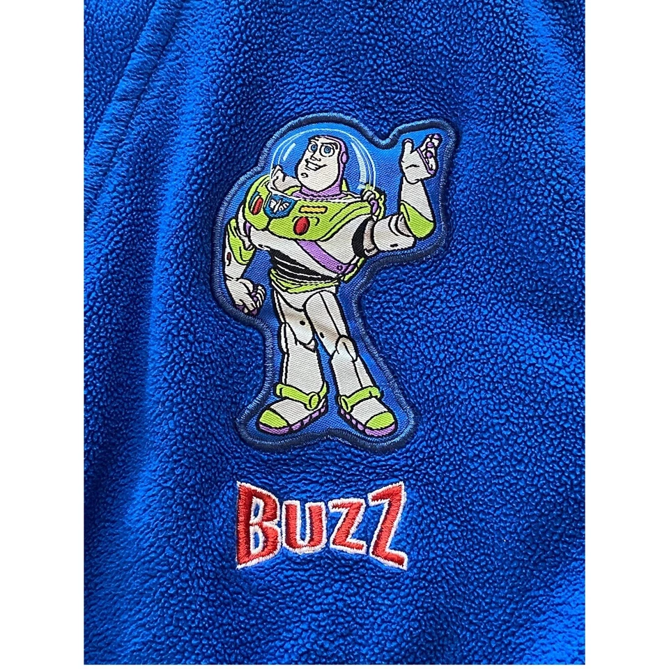 男孩 Med 6/7 巴兹光年蓝色长袍迪士尼皮克斯洗澡舒适玩具总动员 — 第 2/4 张图片
