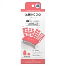 Dashing Diva Glaze Mani Pedi Kit - Vitamin C - Comes with LED Lamp