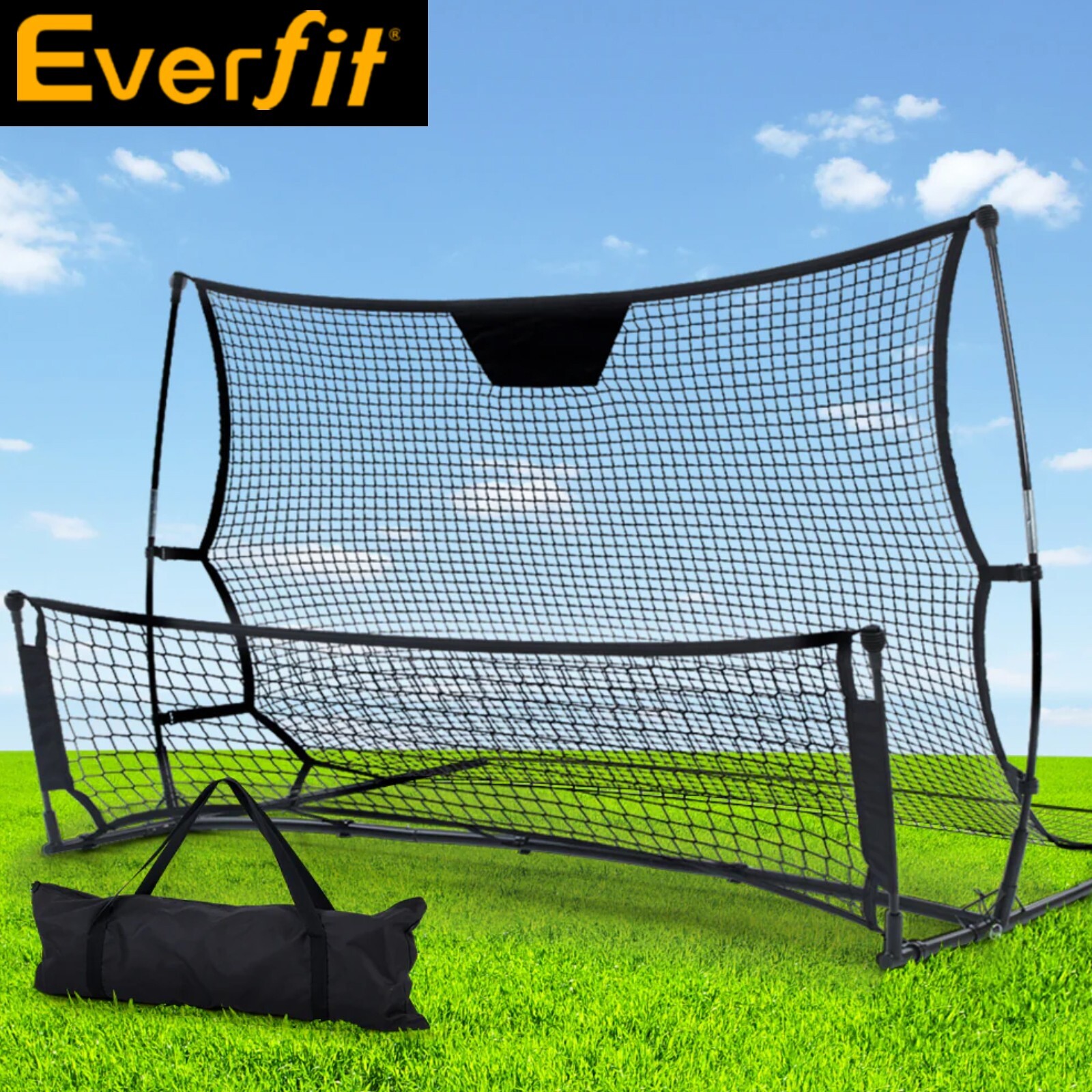 Everfit Soccer Rebounder Net Portable Volley Training Outdoor Football