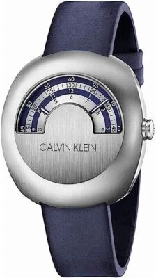 New Swiss Made CALVIN KLEIN Glimpse Quartz Silver Dial Men's Watch - Bild 1 von 3
